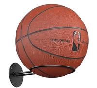 Ball Display Holder Wall Mount: Black Storage Rack for Basketball, Rugby, Soccer, Football, Baseball Room Decor - Boys Sports Accessories Organizer
