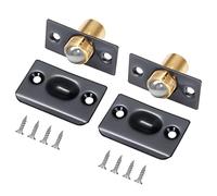 Ball Door Catches for Cabinet , Adjustable Stainless Steel Roller Door Ball Latches Spring Hardware for Cupboard Closet Top (2 Pack)