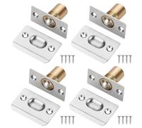 Ball Door Catches for Internal Doors, 4 Pack Adjustable Roller Ball Door Catches,Door Ball Latch Spring Ball Bearing Catch for Cupboard Closet Doors