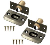 Ball Door Catches for Internal Doors Jiayi Roller Ball Door Catches Adjustable Door Ball Latches Spring Ball Bearing Door Catch Door Hardware for Cupboard Closet Top of Door (2 Pack, Bronze)