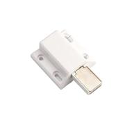 Ball Door Catches for Internal Doors, Rebounding Magnetic Drawer Latch Door Closer Push to Open Magnet Cabinet Door Catch Cabinet Catches Door Stopper Furniture Knobs(White)