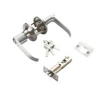 Ball Door Lock with Key - Three Round Door Handle for Indoor Use | Privacy Lock Button for Bathroom, Bedroom, Office | Durable Locking Hardware for Home Improvement and P