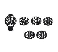 Ball Drawing Guide Tool, Training Routine Templates, Letter Number Line Patterns, Curved Marker Holder, Clear Positioning Aid Golf Ball Stencil Marker Alignment Marking Tool Line Maker Drawing Guide