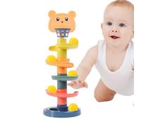 Ball Drop Tower - Colorful Rolling Ramp Toy, Whirling Stack Activity Tower, Fun And Roll Game, Early Learning Development Toy | Educational Play For, Babies, Preschool Kids, Indoor Playtime