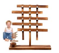 Ball Drop Toy, Educational Tower Game, Wooden Balance Playset, Colorful Layered Design, Hand-Eye Coordination Builder, Fun Stacking Activity, Perfect for Kids, Learning