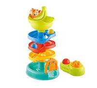 Ball Drop Toy Set, Baby Learning Tower Game, Stacking Activity Track, 11.42x6.3x12.2 Inches Colorful Motion Play, Ideal for Boys Girls Preschoolers, Tabletop Parent Child Interaction Development