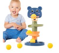 Ball Drop Toy - Spiral Tower Activity, Rolling Ramp Game | Whirling Stack Playset with Colorful Balls, Early Learning Educational Toy for Babies and Toddler, Fun Turning Slide Tower for Motor Skill