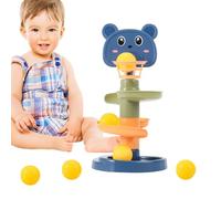 Ball Drop Toy | Spiral Tower Rolling Whirling Activity Set | Drop Stack Toss Game Educational Toy For | For Kids Baby Development Learning Coordination Indoor Play Fun Rolling Tower C