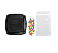 Ball Elimination Game Board, Interactive Kid’s Bead Matching Chess, 48 Beads, Durable ABS Plastic - Early Education Tool, Logical Thinking Exercise, Family Party Fun