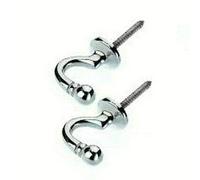 Ball End Curtain Chromium Tie Back Hooks -*Sold as a Pair*