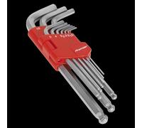 Sealey AK7139 Ball-End Hex Key Set 9Pc Long Metric