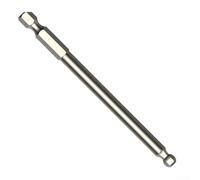 Ball End Hex Screwdriver Bit 100mm Long Magnetic S2 Steel Driver with 1/4 Inch Hex Shank Metric 2.5-8mm Sizes for Precision Work in Tight Spaces(H6)