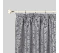 Ball - Extendable Curtain Pole with Rings and Pair of End Finials in Brushed Silver - 1.6 - 3m - Emma Barclay | TJ Hughes