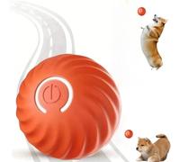 Ball for Cats and Dogs,Vibrating Do/g Ball,Dog Self Rolling Ba/ll,Interactive Dog/Cats B/all Toys,Ac/tive Moving Pet Plush Toy,Durable Mo/tion Ac/tivated Automatic Rolling Ba/ll Toys(Orange)