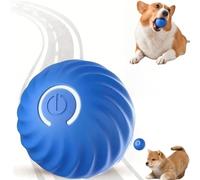 Ball for Cats and Dogs,Vibrating Dog Ball,Dog Self Rolling Ba/ll,Interactive Do/g Cats B/all Toys,Ac/tive Moving Pet Plush Toy,Durable Mo/tion Ac/tivated Automatic Rolling Ball Toys for Dogs(Blue)