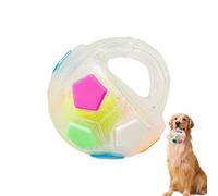 Ball for Dogs - Toss Fetch Play with Handle Design - Interactive Football Shape Dog Toy | for Outdoor Playtime, Walking and Puppy Enrichment