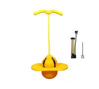 Ball for Kids - Jumping Hopper Ball with Pump, Handle | High Board for Outdoor Fun, Strong Grip Deck Sticks for Boys & Girls, Exercise Balance Ability