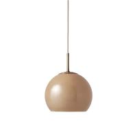 FRANDSEN hanging light Ball, cappuccino, Ø 18 cm, glass