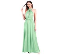 Ball Gowns for Women UK Elegant Sexy Multiway Infinity Bandage Wrap Summer Backless Maxi Wedding Guest Bridesmaid Cocktail Party Formal Occasion Floor Length Evening Long Prom Dress Mint Green XS