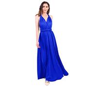 Ball Gowns for Women UK Elegant Sexy Multiway Infinity Bandage Wrap Summer Backless Maxi Wedding Guest Bridesmaid Cocktail Party Formal Occasion Floor Length Evening Long Prom Dress Royal Blue XS