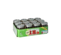 Ball Half Pint (8 oz.) Regular Mouth Glass Mason Jars w/Cap - Set of 12 AEP
