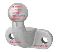 Ball Head 3.5t Tow Hitch Trailer Coupling Ball Coupling Tractor E8