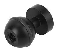 Ball Head Base Mount, Diving Light Bracket Action Camera Metal Ball Head Base Mount Hot Shoe Hot Shoe 1/4 Screw Hole (Black)