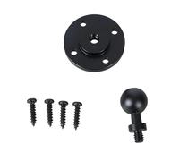 Ball Head Base With Screws Tripod Connectors Aluminum Ball Head Adapter Bracket Base 17mm To 1/4inch Adapter Desktop Fixed