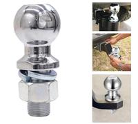 Ball Head Bolt Tow Coupling Ball, 50 mm 3.5T Ball Head Farm Rail, Towing Coupling Quad,Ball Head Bolts Straight Farm Rail for Tractor Quad ATV Van (M22)