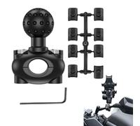 Ball Head Mount - Motorcycle Mirror Mount Adapter, 360 Degree Rotation Bracket Waterproof Alloy Steel Bike Rearview Connector | Heavy Duty Phone Holder Hardware for Motorbike Outdoor