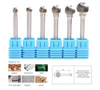 Ball Head Rotary Burr Tool for Die Grinding, Efficiently Processes Various Metals and Non Metals with Ease (6x10)