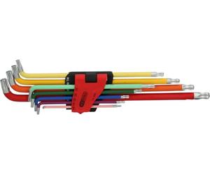 Ball-Head Torx Allen Key Set, Extra Long and 108° Angled, 9 Pieces