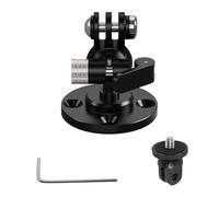 Ball Head with Universal Damping Adjustment, Aluminium Circular Threaded Screw Base, 1/4-inch and 3/8-inch Screws, Wall-Mounted Desktop Adapter, Magic Arm Camera Desktop clamp