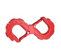 Ball Hitch Tow S-shaped Hook Universal Portable Double Ended U-buckle Quick Rescue Off Road Towing Bar Trailer Accessories Square Draw Bar(Red)