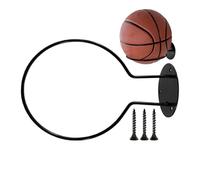 Ball Holder - Black Metal Display Stand, Space Saving Sports , Wall Mounted Ball Stand, Durable Indoor Storage Solution with Secure Steel Frame Support
