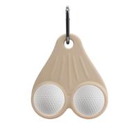 Ball Holder, Silicone Ball Ruder, Silicone Ball Carry Pouch with Clip - Sports Accessory for Golfer Men, Easy Attachment to Bags and Carts, Nude color, 説明を参照してください, See Description