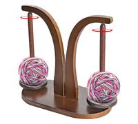 Ball Holder - Solid Wood, 11.3x6.2x10.8in Yarn Spinner Stable & Durable | Magnetic Double-Axis Yarns Stand Organizer, Yarn Holder for Knitting, Crocheting, Sewing, Craft Projects, DIY hobbyists