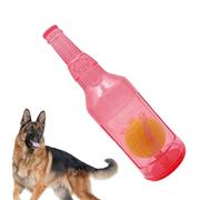 Ball in a Bottle Dog Toy, Pet Chew Beer Bottle Ball Toy, Funny Dog Squeaky Toy for Small Large, Interactive Puppy Puzzle Toy, Creative Pet Care Teeth Cleaning Supplies for Outdoor