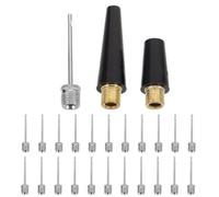 Ball Inflation Needle for Football and Netball, Sturdy Silver | Iron and Steel Build, Portable Case Included, Fits Most Pumps, for Training Grounds and On-the-go Repairs