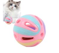Ball Interactive Cat Toys - Colorful Cat Balls with Bell | Kitten Play Balls | Ball Jingle Bell Hollow for Indoor Entertainment, Exercise and Mental Stimulation for Cats and GA