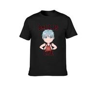 Ball is Life Kuroko's Kuroko No Basket Men's T-Shirt Unisex Black Cotton Print Tee Shirts