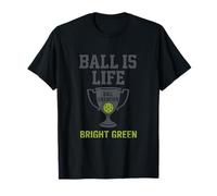 Ball is Life Pickleball Trophy Stencil Graphic T-Shirt