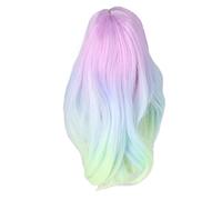 Ball Joint Doll Wig Gradient Color High Simulation Soft Supple 1:3 Doll Wig for 21 24cm Head Circumference Dolls (Multi Color)