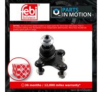 Ball Joint fits AUDI S3 2.0 Lower Left 2006 on Suspension 3C0407365A Febi New