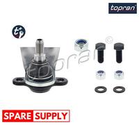 BALL JOINT FOR VW SHARAN TOPRAN 109 317 FITS FRONT AXLE LEFT, FRONT AXLE RIGHT