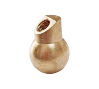 Ball Joint Nozzle Obliquely Sprays Brass Coolant, 15.8mm M 6 | Replacement Ball Joint Nozzle, Long Straight Shaft, Water Cooling Through Hole Sprayer, Easy to Use