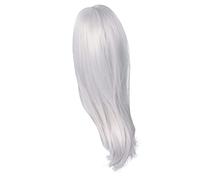 Ball Jointed Doll Wig, 1/3 Ball Jointed Doll Wig Centre Parting Soft Diy Doll Wig Doll Hair Wig High Temperature Silk Easy Styling Ball Jointed Doll Wig for Kids Adult (Silver