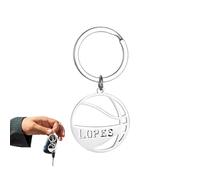 Ball Keychain - Sports Themed Car Key Pendant | Creative Hollow Ball Keychain with English Letter Design for Backpack, Purse, Purse, Travel , A, Consulte la descripción