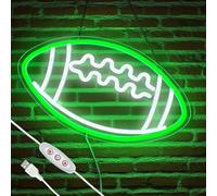 ball Lamp Football Gifts Boys Room Decor Lamp for Bedroom Neon Sign for Wall Decor Kids Room, Game Room, Party, Christmas Gifts Football Decor