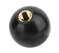 Ball Lever Knob, 5Pcs M10*35 Round Ball Bakelite Manual Lever Stick Threaded Hole Handling Copper Black for Applicable Machine Tools